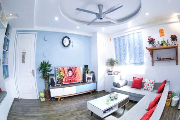 Nơi tiếp khách được đặt gần cửa sổ - Đại lý sơn Mai Anh