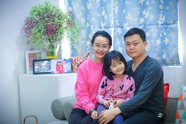 Gia đình nhỏ của chị Lê Phương - Đại lý sơn Mai Anh