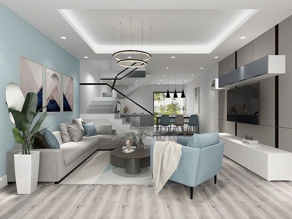 cách phối màu sơn phòng khách