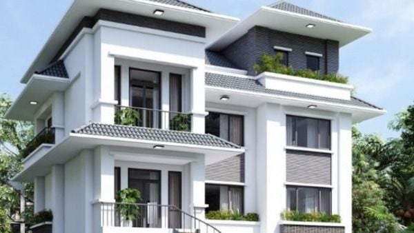 Sơn nhà màu trắng xám thường được nhiều người ưa chuộng