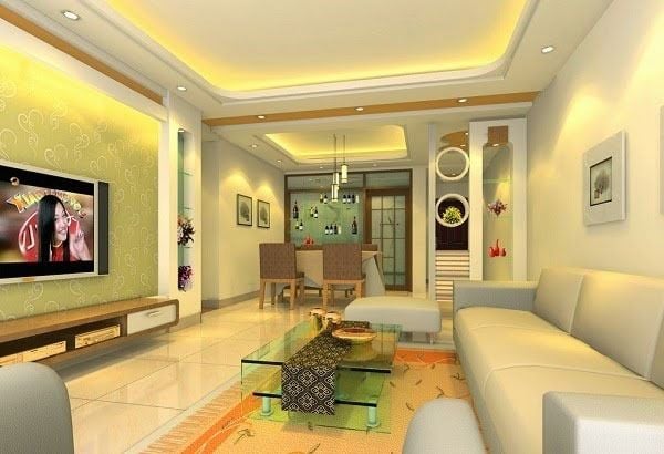 Sơn nhà màu vàng kem tạo không gian trang nhã, thư giãn và ấm cúng