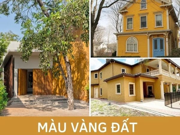 Vàng đất - màu sơn nhà mệnh thổ tạo ra sự vững chắc, giàu sinh lực
