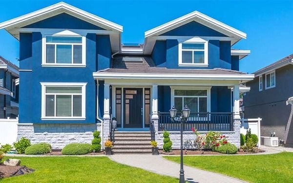 Những người mệnh Thuỷ nên chọn những sơn nhà màu xanh dương, xanh đen