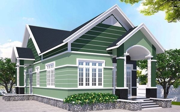 Những người mệnh Mộc nên chọn những sơn nhà màu có sắc xanh của cây cối