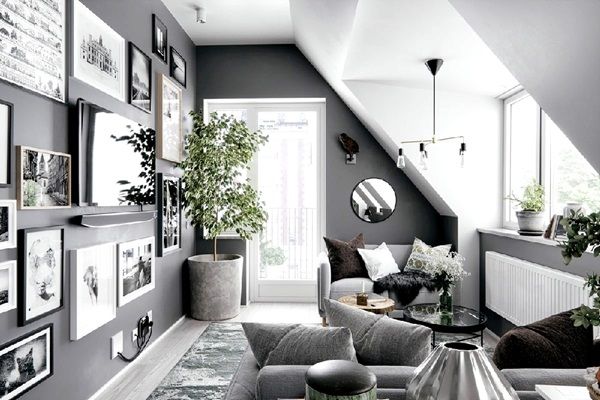 Sơn nhà màu trắng xám được ưa chuộng sử dụng vì sự thanh thoát