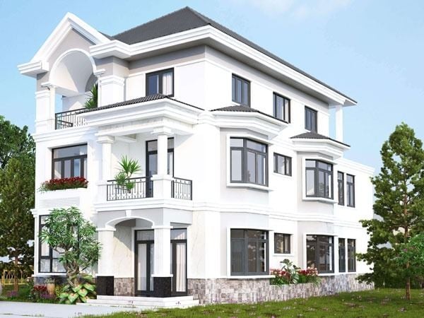 Sơn nhà màu trắng tạo ra cảm giác không gian mở rộng, thoáng đãng