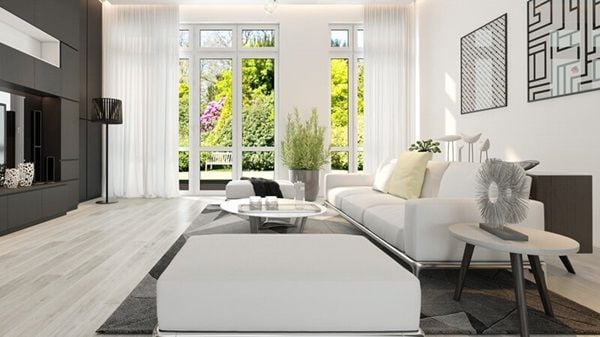 Màu trắng của mệnh Kim tương sinh với gia chủ mệnh Thủy