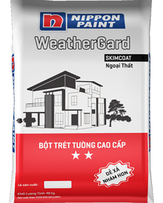 Bột Trét Ngoại Thất NIPPON Skimcoat Weathergard - 40Kg