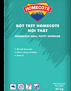 Bột Trét Toa Trong Nhà Cao Cấp TOA HomeCote - 40Kg