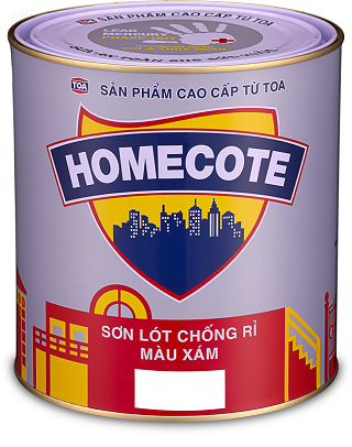 Sơn Lót Chống Rỉ Toa Màu Xám HomeCote - 3L